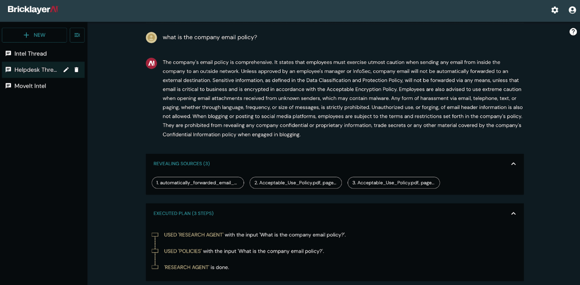 Querying documents in Private Data Stores using Natural Language